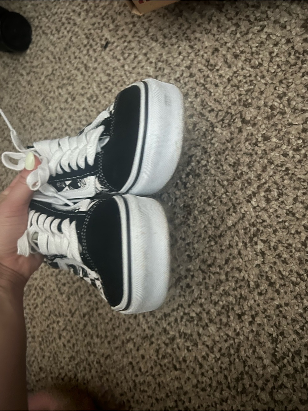 Vans Black & White Graphic Old Skool Sneakers - Picture 5 of 8